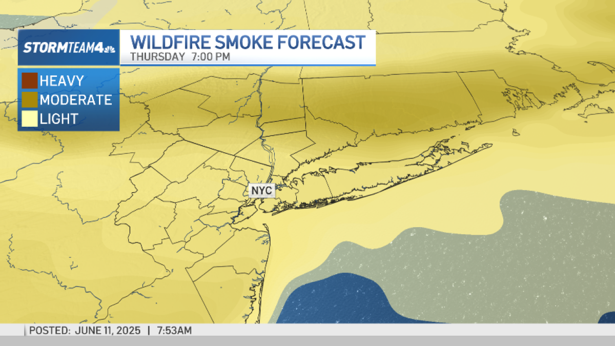 Air quality forecast for New York City on Thursday  NBC New York [Video]