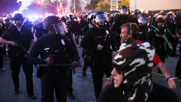 Days into L.A. immigration raid protests, it appears journalists are bearing the brunt of injuries [Video]