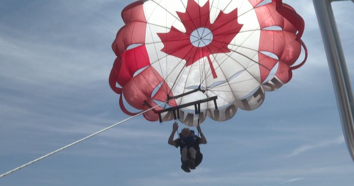 101-year-old man celebrates birthday parasailing on Okanagan Lake [Video]